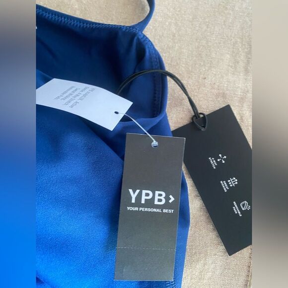 Abercrombie & Fitch YPB SculptLUX Hybrid Flyaway Romper Blue Size XL NWT - Picture 8 of 16